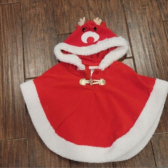 Little Lass Reindeer Hooded Cape - Picture 1 of 5